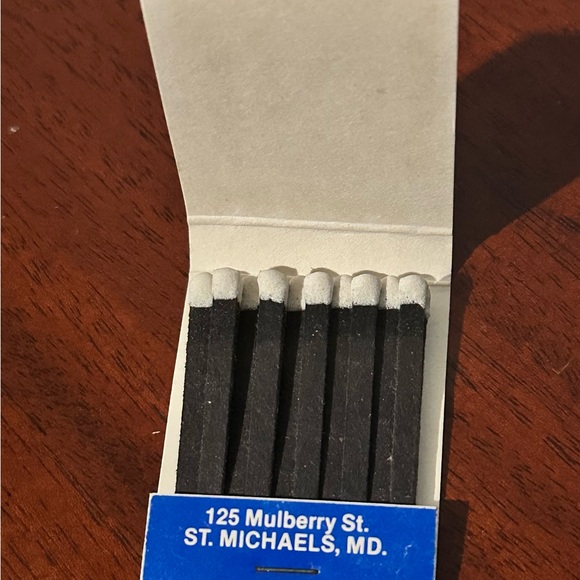 Vintage Matchbook Town Dock Restaurant St Michaels Maryland MD Matches Mulberry - Picture 12 of 12
